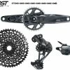 Sram Groupe GX Eagle Gris Lunar 1x12v Avec Pédalier DUB Boost 32T -Vélos Remise 432273