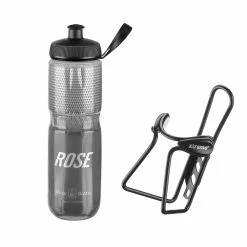 Rose SET: Bidon Isolant Echt Cool Pro 700 Ml + Porte-bidon Xtreme Protector Cage