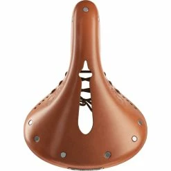 Selle Femme Brooks England B17S Imperial -Vélos Remise Brooks England B17 Carved Short Ladies Saddle Saddles Honey NotSet B211DILA17203 1