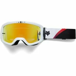 Fox Racing Main Kozmik Spark MTB Goggles -Vélos Remise Fox Racing Main Kozmik Spark MTB Goggles Cycling Goggles White Red SS23 30426 077 OS 1