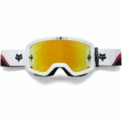Fox Racing Main Kozmik Spark MTB Goggles -Vélos Remise Fox Racing Main Kozmik Spark MTB Goggles Cycling Goggles White Red SS23 30426 077 OS