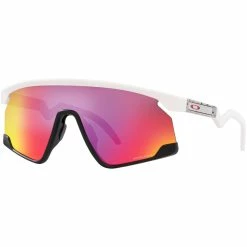 Oakley BXTR Matte White Matte Black Prizm Road Sunglasses