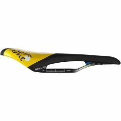 Selle Selle Italia SLR Kit Carbonio Superflow TDF -Vélos Remise Selle Italia SLR Kit Carbonio Superflow TDF Saddle Saddles Black Yellow 041P130ICA001 1