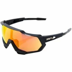 Lunettes De Soleil 100% Speedtrap Black Soft Tact (verre Miroir)