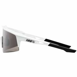 100% Speedcraft SL Matte White Mirror Sunglasses -Vélos Remise White203 4